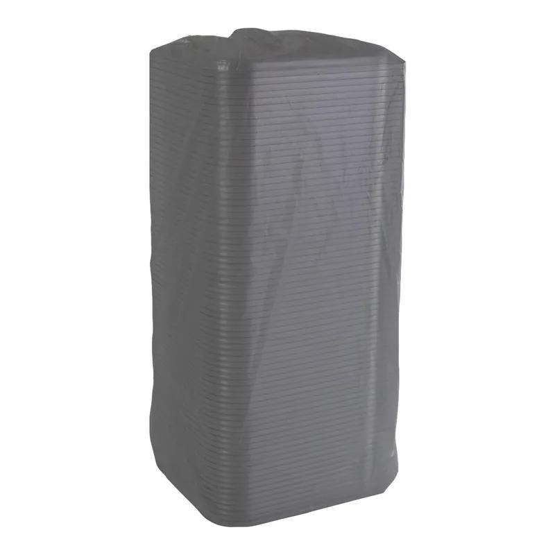 Lid 7X5.5 IN 2 Compartment PET Clear Square For 19.5 OZ Bowl 450/Case