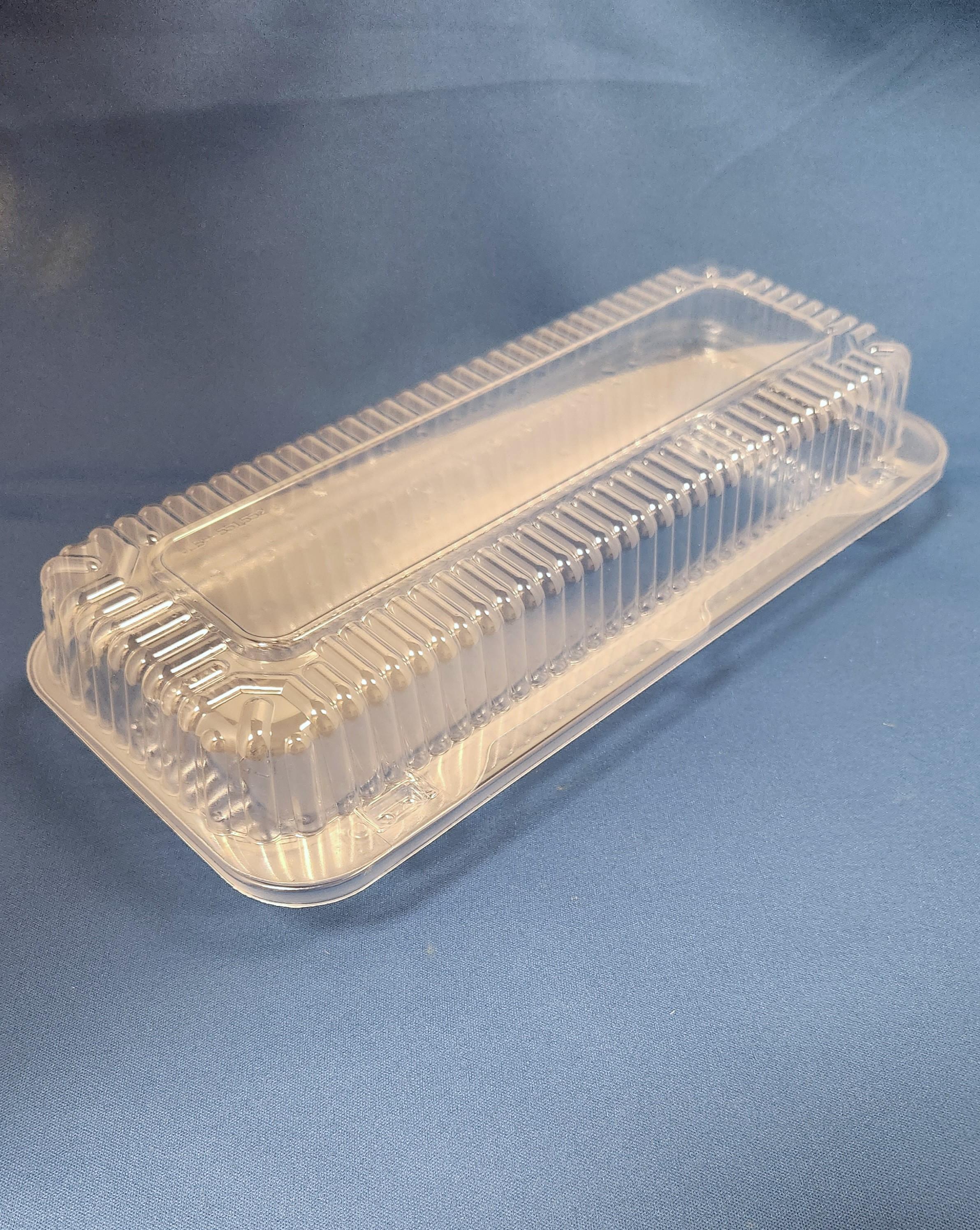 Danish Hinged Container With Dome Lid Small (SM) 5.25X12.25X2.625 IN OPS Clear Rectangle 300/Case