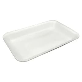 2 Meat Tray 5.75X8.25X1 IN Polystyrene Foam Deep White Rectangle 500/Case