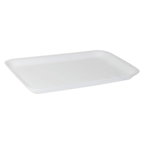 4S Meat Tray 7.25X9.25X0.63 IN Polystyrene Foam White Rectangle 500/Case