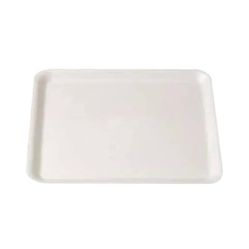 7 Meat Tray 5.81X14.88X0.75 IN Polystyrene Foam White 250/Case