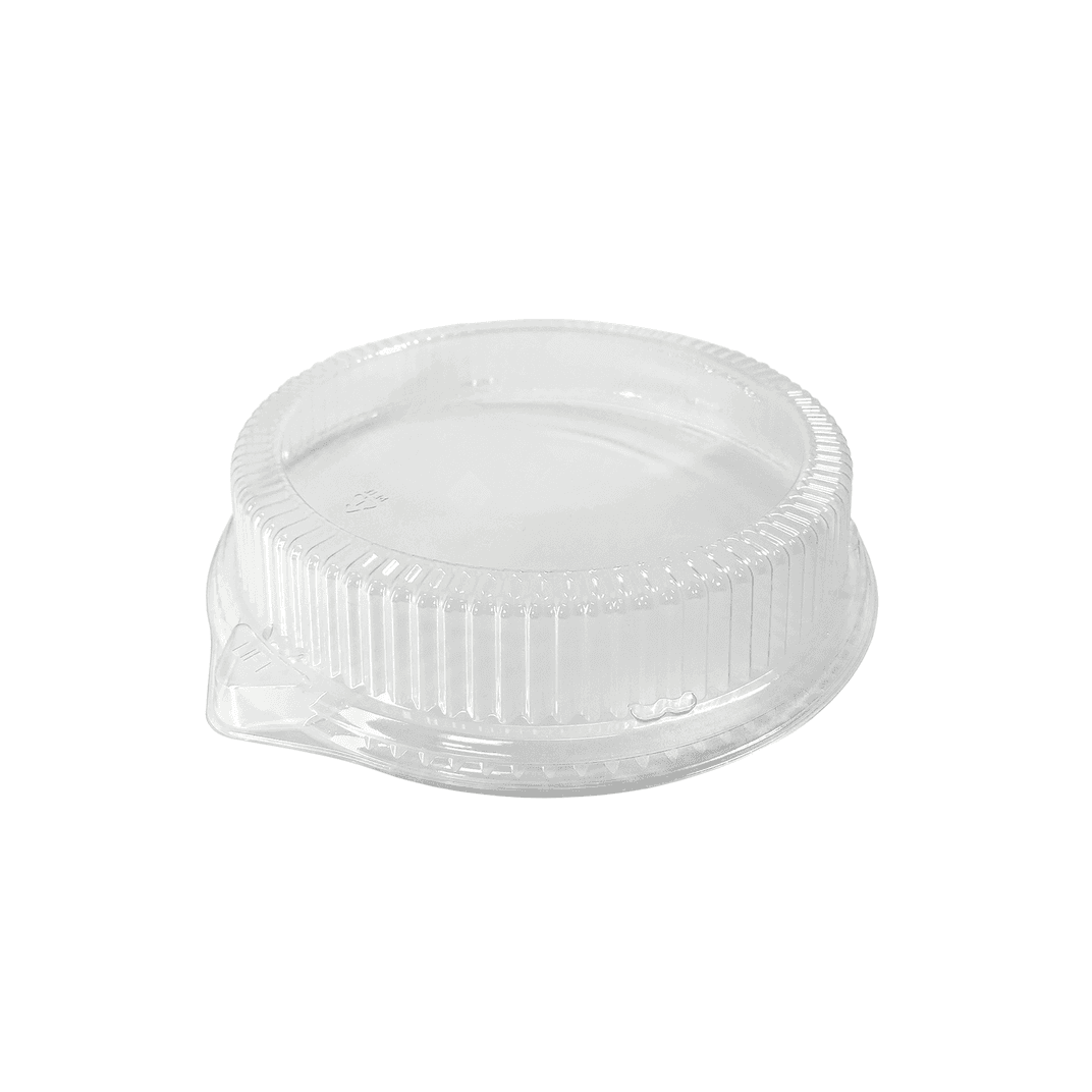 Pebble Box Lid Dome 10 IN PET Clear Round For Plate Grease Resistant 125 Count/Pack 4 Packs/Case 500 Count/Case