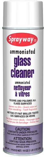 Sprayway® Glass Cleaner 20 OZ Aerosol 12/Case