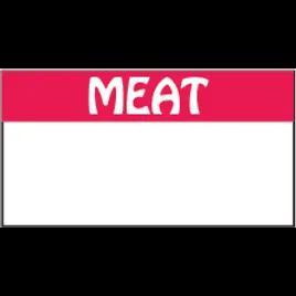 Meats Label White Red Rectangle 17000/Pack