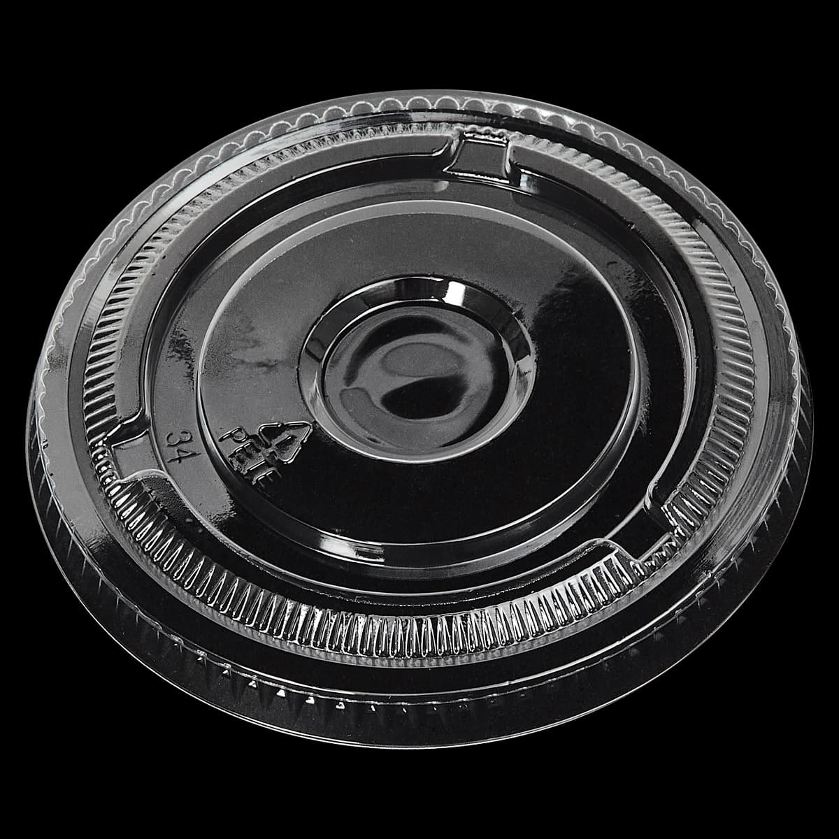 Victoria Bay Lid Flat 98MM PET For 12-24 OZ Cold Cup No Hole 50 Count/Pack 20 Packs/Case 1000 Count/Case