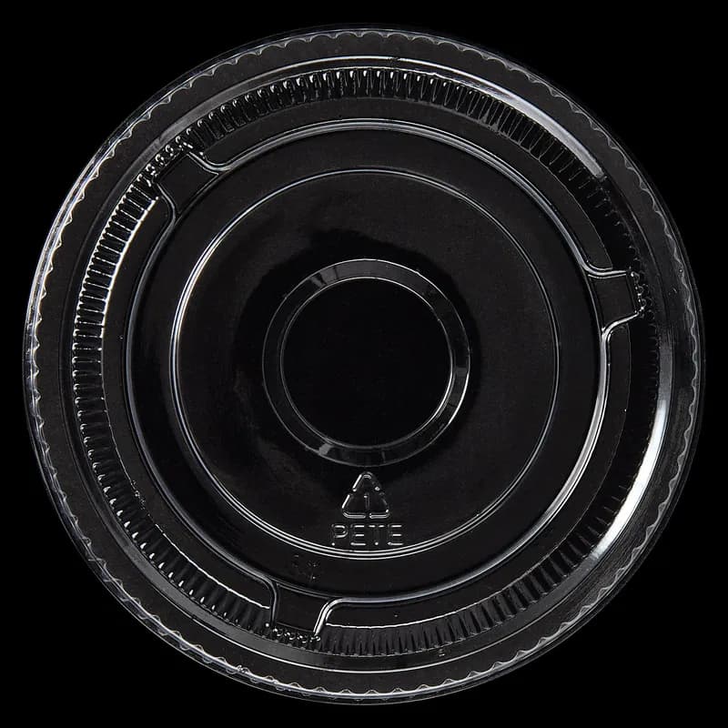 Victoria Bay Lid Flat 98MM PET For 12-24 OZ Cold Cup No Hole 50 Count/Pack 20 Packs/Case 1000 Count/Case