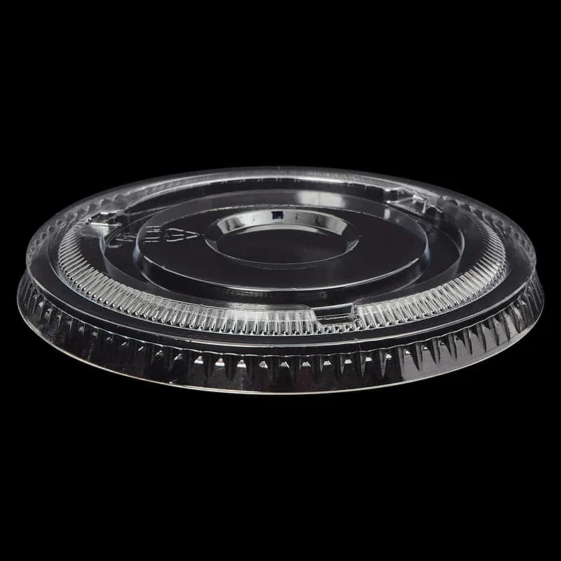Victoria Bay Lid Flat 98MM PET For 12-24 OZ Cold Cup No Hole 50 Count/Pack 20 Packs/Case 1000 Count/Case