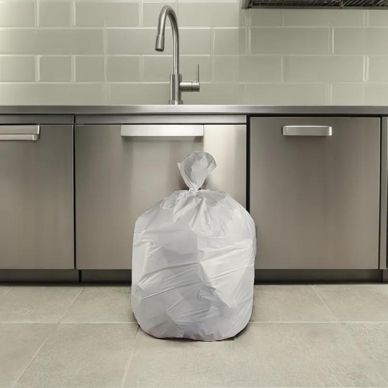 Kitchen Bag 13 GAL Plastic With Flap Tie Closure 30 Count/Pack 12 Packs/Case 360 Count/Case