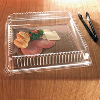 Lid Dome 18X18 IN Plastic Clear Square For Container 40/Case