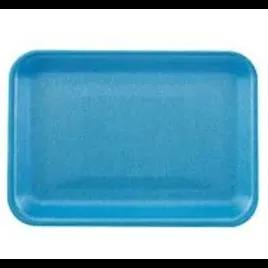 16S Supermarket Tray 12.25X7.25X0.5 IN Polystyrene Foam Shallow Blue Rectangle 250/Case