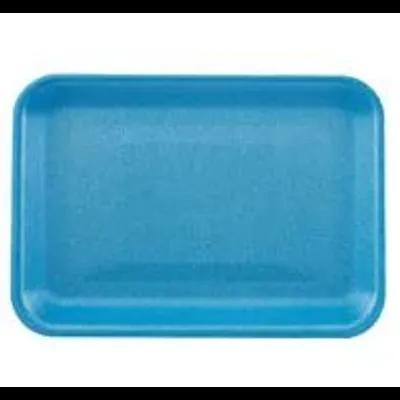 16S Supermarket Tray 12.25X7.25X0.5 IN Polystyrene Foam Shallow Blue Rectangle 250/Case