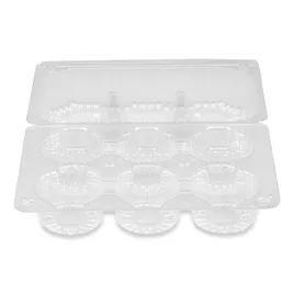 Muffin Cupcake Container 9X6.5X3.125 IN 6 Compartment Clear 350/Case