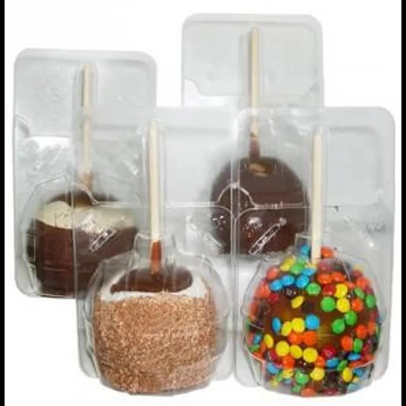 Caramel Apple Hinged Container With Dome Lid OPS Clear 1000/Case