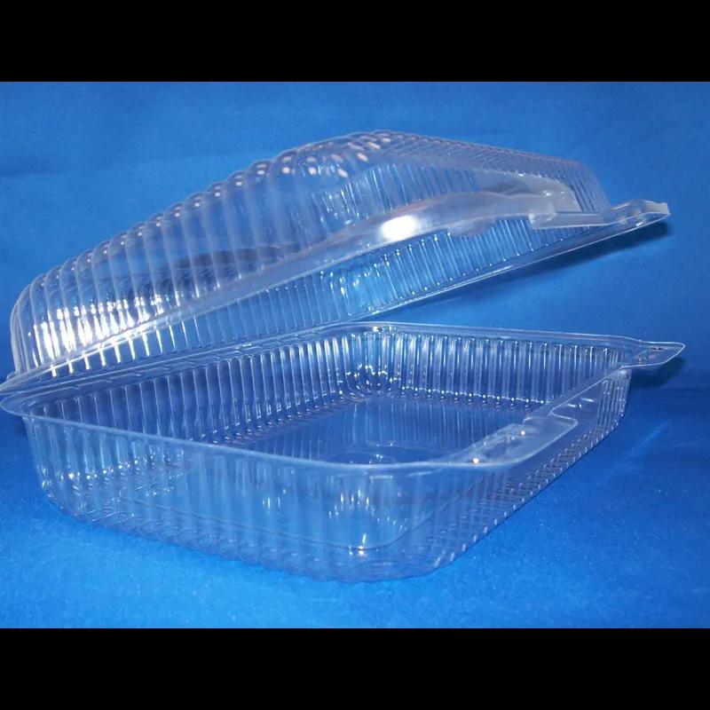 Bakery Hinged Container With Dome Lid Medium (MED) 9.375X6.75X2.625 IN OPS Clear Rectangle 350/Case