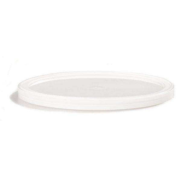 HomeFresh® Lid Flat 4.61X0.28 IN PE Clear Heavy Duty For Container 500/Case
