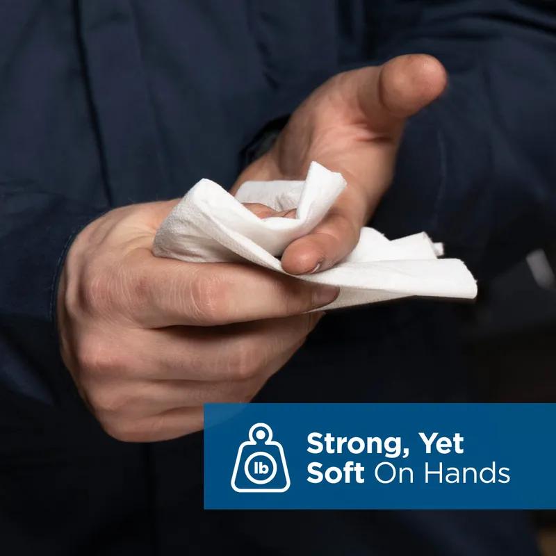 Brawny® Professional Cleaning Wipe 12X13 IN 1 White 1/4 Fold Disposable 50 Sheets/Pack 18 Packs/Case 900 Sheets/Case