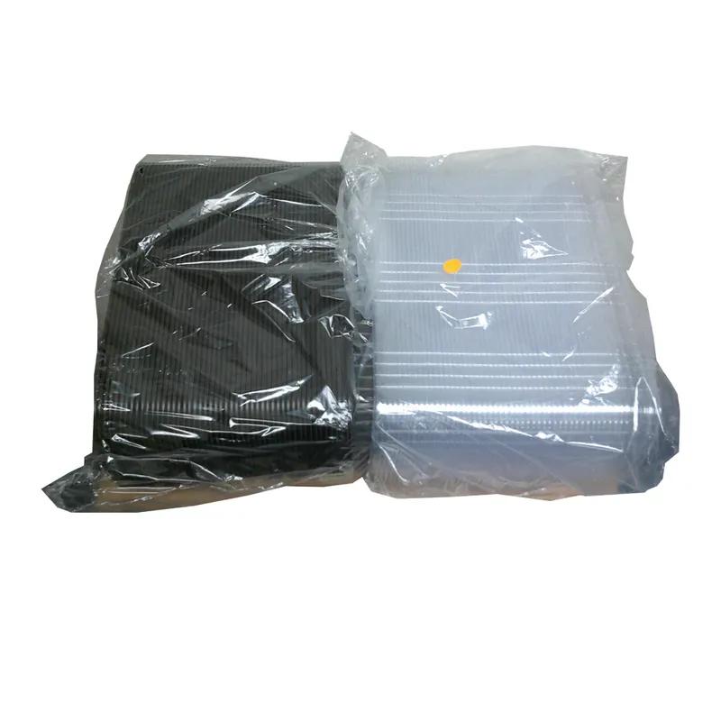 MicroRaves® Full Slab Rib Take-Out Container 48 OZ Plastic Clear Rectangle 100/Case