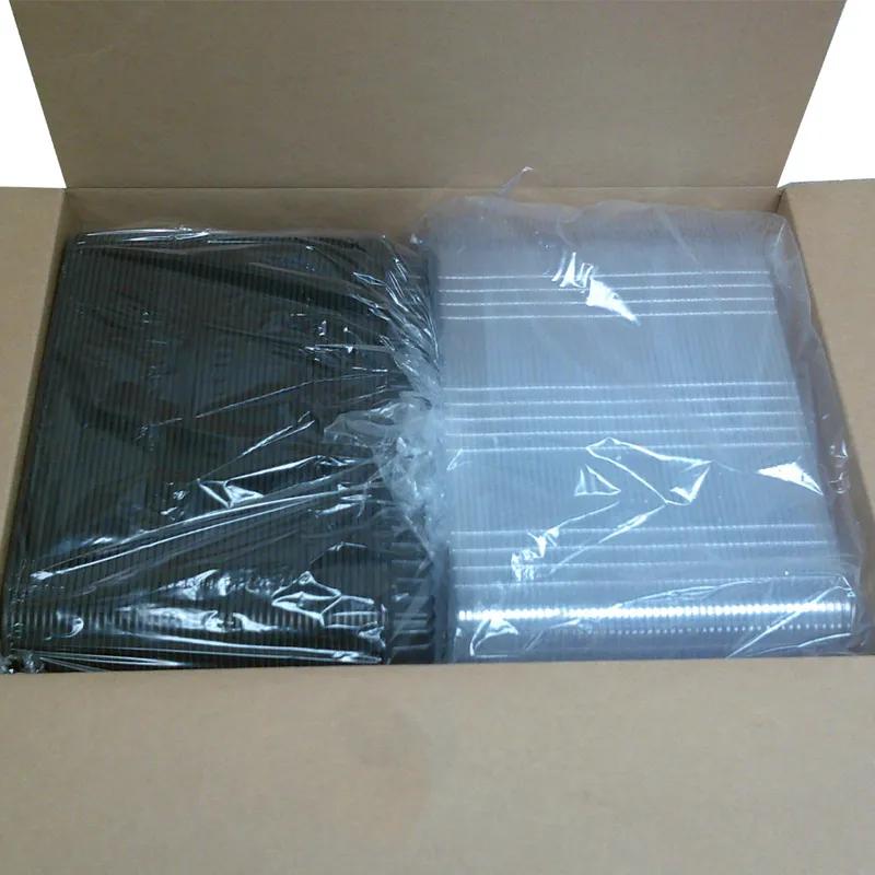 MicroRaves® Full Slab Rib Take-Out Container 48 OZ Plastic Clear Rectangle 100/Case