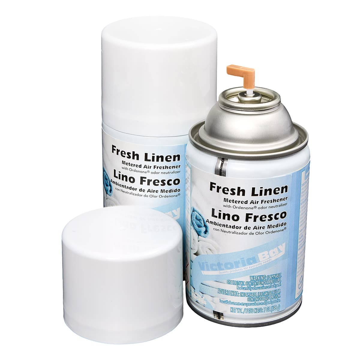 Victoria Bay Air Freshener & Deodorizer Linen Aerosol 7 OZ 30-Day Air Care System Metered 12/Case