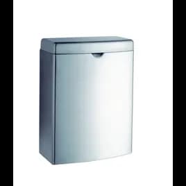 Menstrual Care Disposal Receptacle Sanitary Napkins Stainless Steel Surface Mounted Satin 1/Each