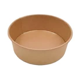 Food Container Base 45 OZ PE Coated Paper Kraft Round 300/Case