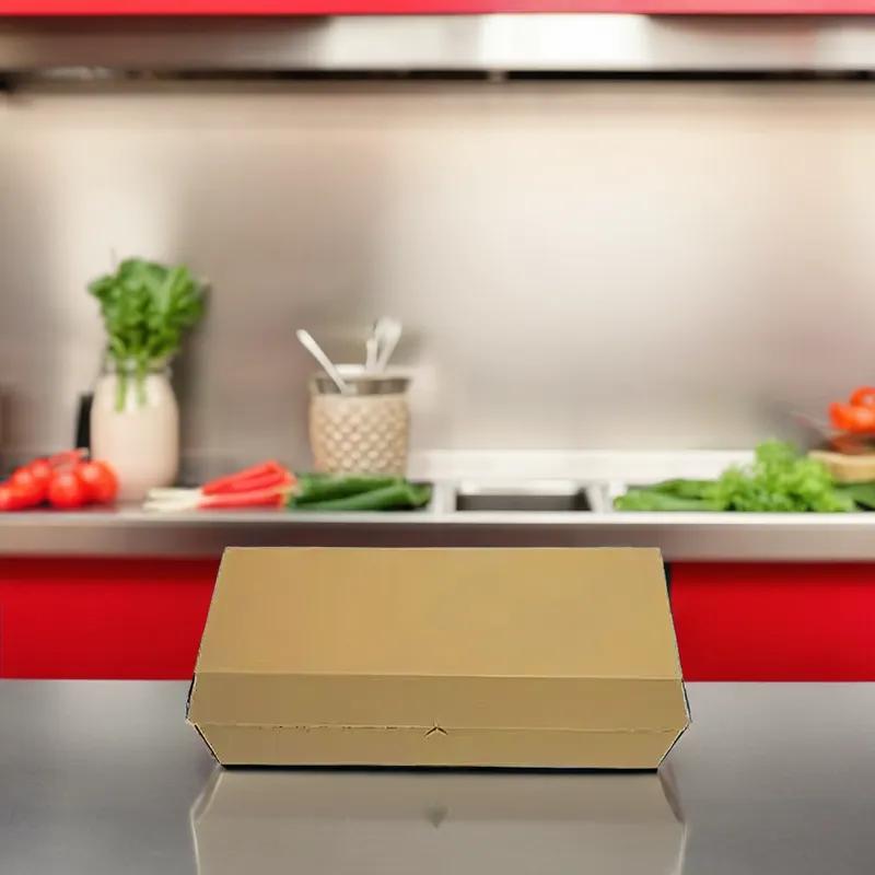 Hoagie & Sub Take-Out Box Hinged 11.5X3.5X3 IN Cardboard Kraft 200/Bundle