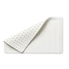 Safti-Grip® Bathmat 22.50X14.00 IN White Rubber Medium 1/Each