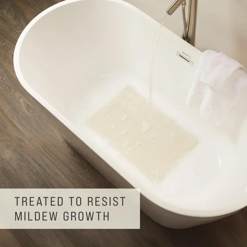 Safti-Grip® Bathmat 22.50X14.00 IN White Rubber Medium 1/Each