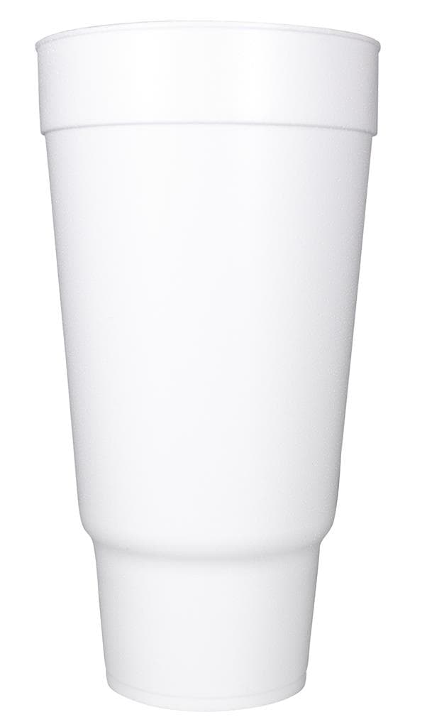 Cup Travel 44 OZ Polystyrene Foam White 250/Case