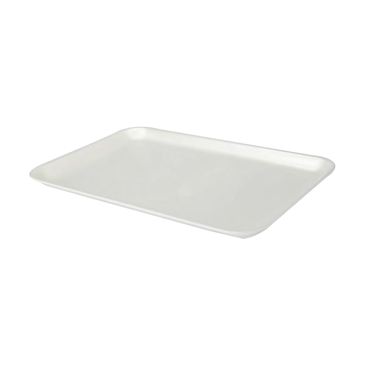 10X14 Meat Tray 10X14X0.75 IN 1 Compartment Polystyrene Foam White Rectangle 100/Case