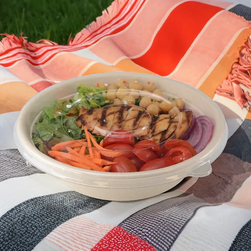 Lid Flat 8 IN PET Clear Round For Bowl 300/Case