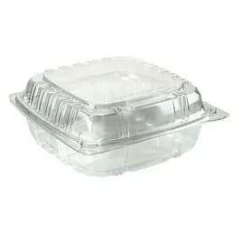 Take-Out Container Hinged 6X6X3 IN Plastic 500/Case