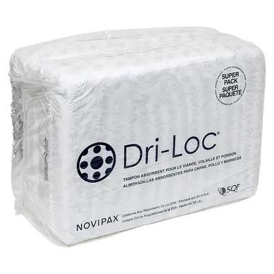 Dri-Loc Meat Pad 4X7 IN Plastic Cellulose White Rectangle Absorbent 3000/Case