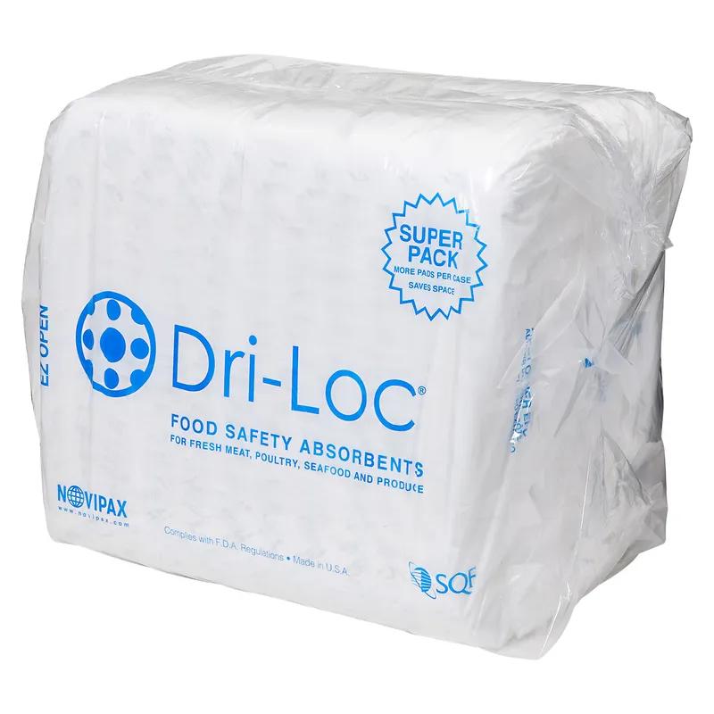 Dri-Loc® Meat Pad 4.75X6.5 IN Plastic Cellulose White Rectangle Absorbent 2600/Case