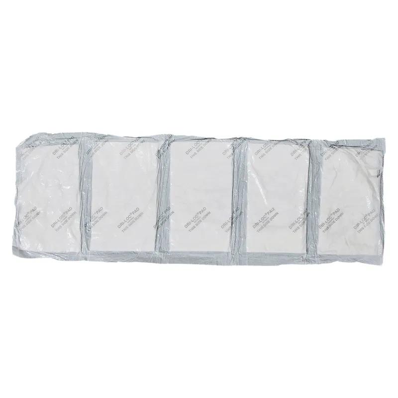 Dri-Loc® Meat Pad 4.75X6.5 IN Plastic Cellulose White Rectangle Absorbent 2600/Case