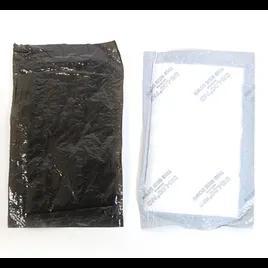 Dri-Loc Meat Pad 4X7 IN Plastic Cellulose Black Rectangle Absorbent 3000/Case