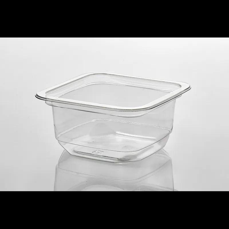 Take-Out Container Base 12 OZ PET Clear Square Sealable 540/Case