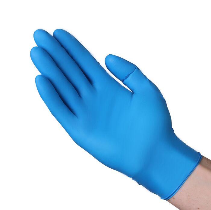 Gloves Large (LG) Blue 3.5MIL Nitrile Powder-Free 1000/Case
