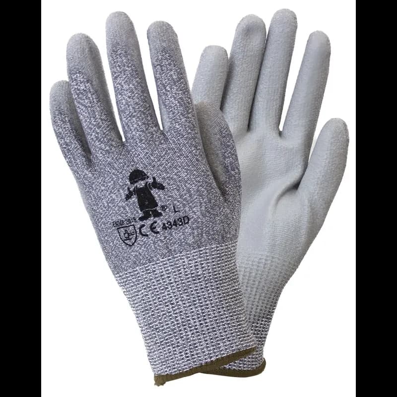 Safety Zone® Work Gloves Large Gray Cut Resistant Foam Coated Latex Coated Palm & Fingertips High Pressure 12 Ct/Pack
