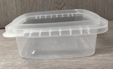 Deli Container Base 8 OZ PP Clear Square Tamper-Evident Tamper-Resistant 900/Case
