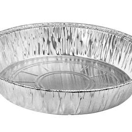 Take-Out Container 21.4 OZ 7.16X7.15625X1.3125 IN Aluminum Silver Round Rolled Edge Medium 500/Case