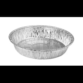 Take-Out Container 21.4 OZ 7.16X7.15625X1.3125 IN Aluminum Silver Round Rolled Edge Medium 500/Case