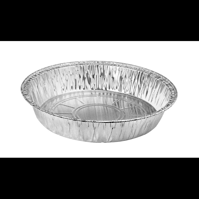 Take-Out Container 21.4 OZ 7.16X7.15625X1.3125 IN Aluminum Silver Round Rolled Edge Medium 500/Case