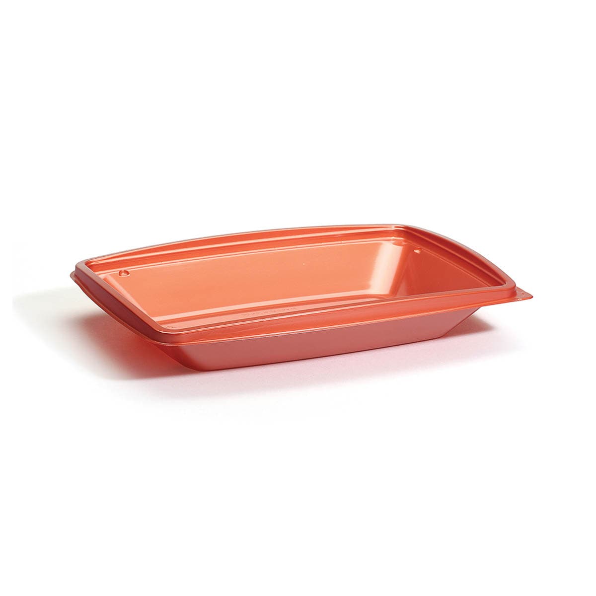 The BOTTLEBOX ® Take-Out Container Base 10.25X7.25X1.75 IN RPET Copper Rectangle 400/Case