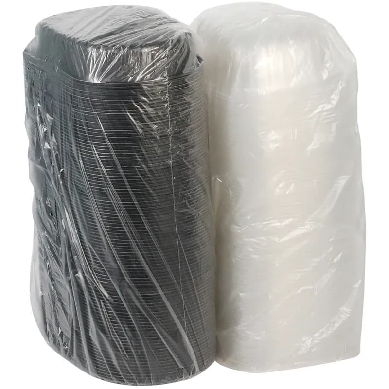 Roasted Chicken Roaster Container & Lid Combo 41.6 OZ 10X7.5X4 IN MFPP PP Black Clear 95/Case