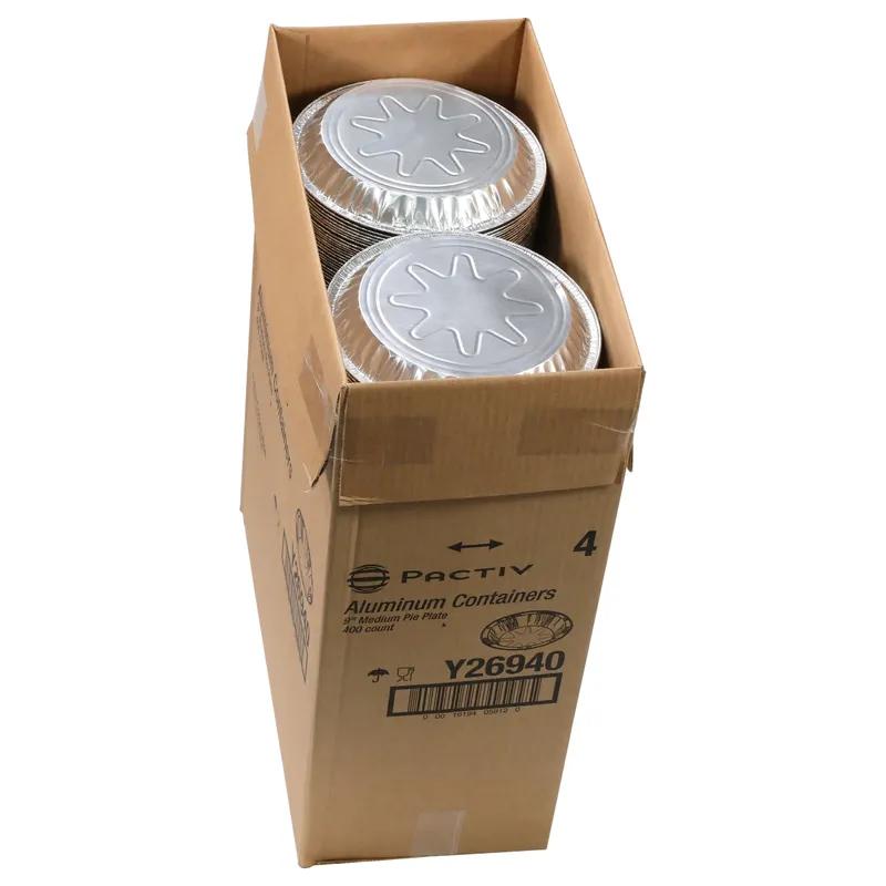 Pie Plate Medium (MED) 21.9 OZ 8.25X0.90625 IN Aluminum Silver Round 400/Case