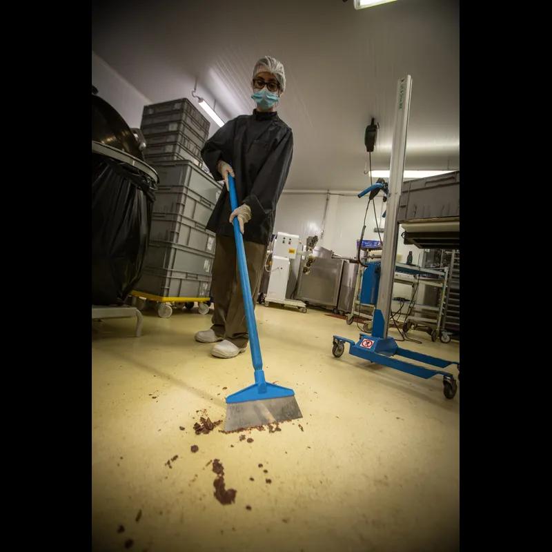 Vikan® Table Floor Scraper 10.2 IN Stainless Steel Polypropylene (PP) Blue 1/Each