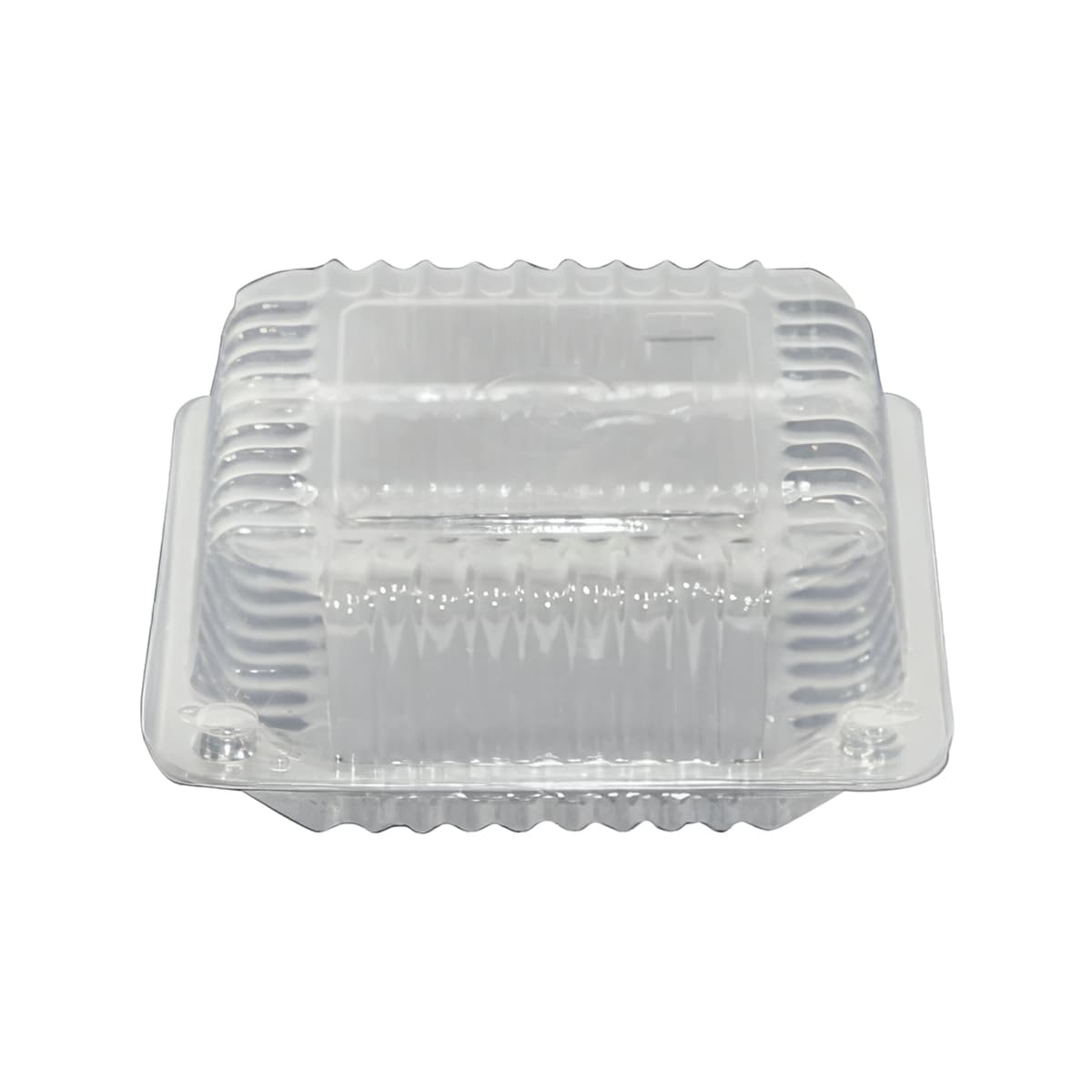 Bakery Hinged Container With Dome Lid 5X5 IN OPS Clear Square Shallow 700/Case