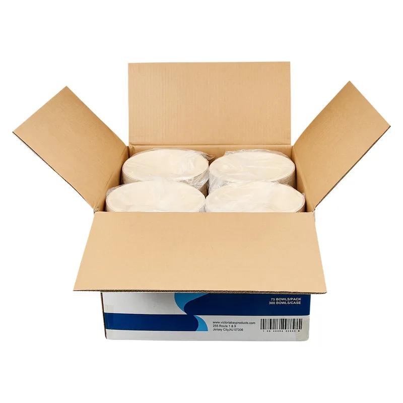 Victoria Bay Bowl 48 OZ Pulp Fiber Natural Round 300/Case