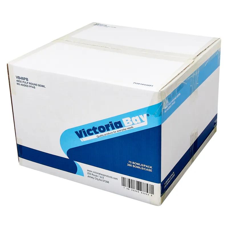 Victoria Bay Bowl 48 OZ Pulp Fiber Natural Round 300/Case